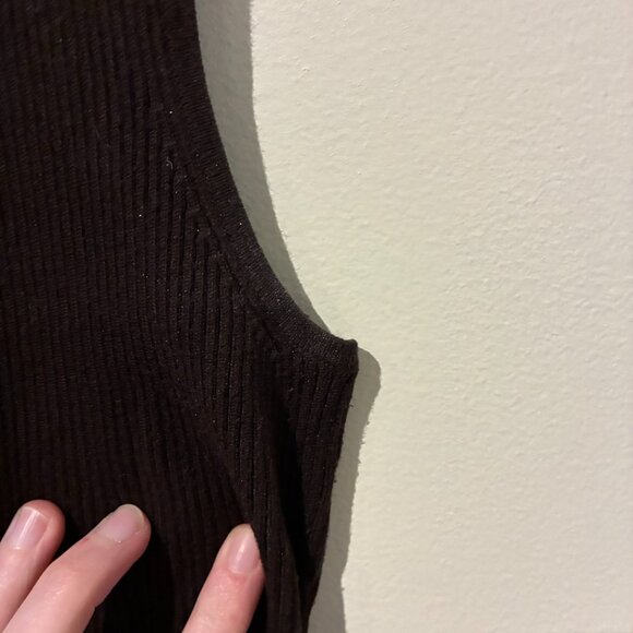 Ruby Rd Brown Jeweled Neck Tank Top - Women's 1X - Picture 10 of 10